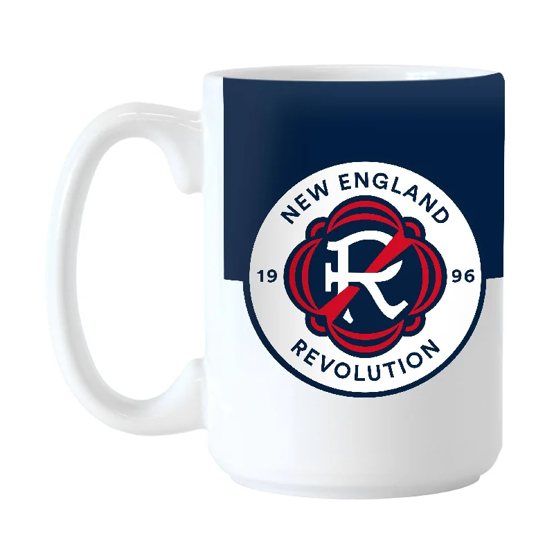 Team Mug With Your Team's Spirit-New England Revolution 15oz Colorblock Sublimated Mug