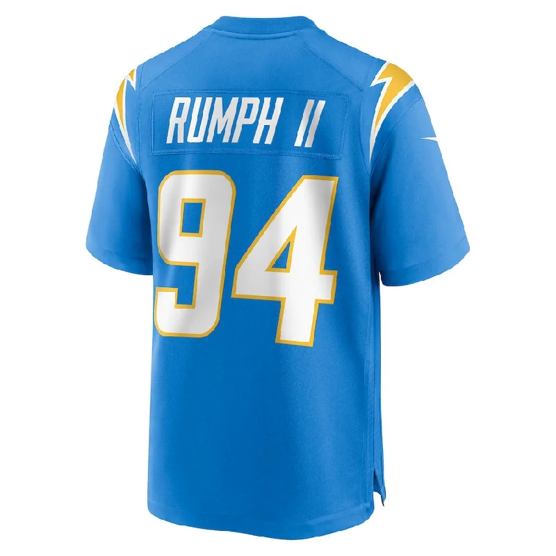 Custom Rugby Jersey For Limited-Time Offers-LA.Chargers #94 Chris Rumph II Powder Blue Game Jersey Stitched American Football Jerseys