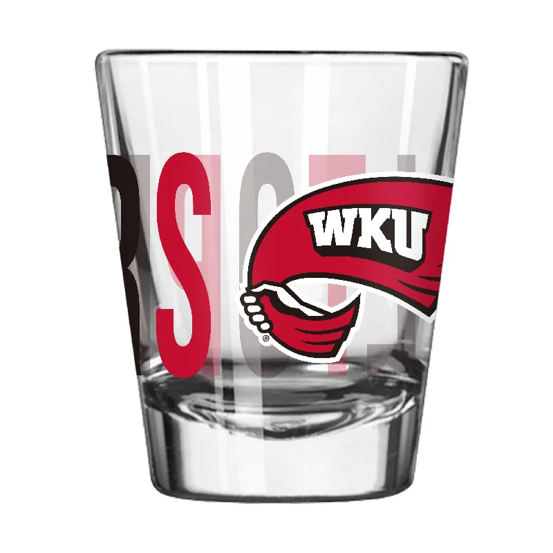 Team Mug With Team Quotes & Inspirations-Western Kentucky 2oz Overtime Shot Glass