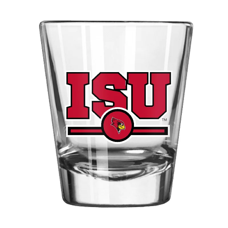 Personalized Team Mug For Social Events-Illinois State 2oz Letterman Shot Glass