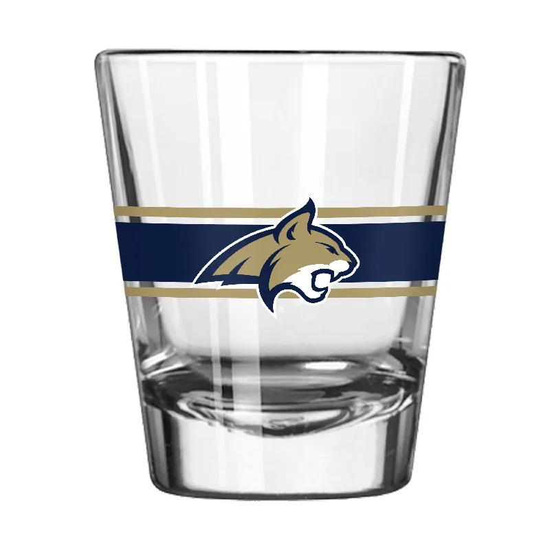 Team Mug For Annual Meetups-Montana State 2oz Stripe Shot Glass