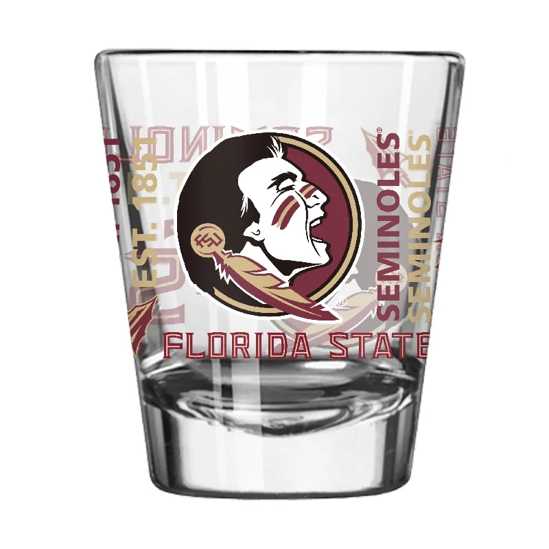 Team Mug With Personalized Player Names-Florida State 2oz Spirit Shot Glass