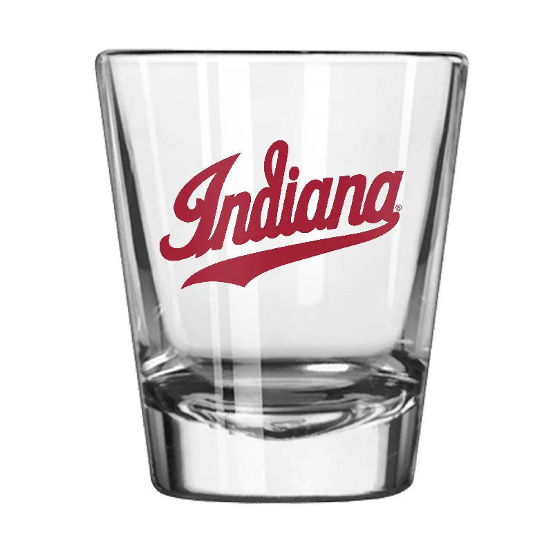 Custom Team Mug For League Play-Indiana Script 2oz Shot Glass