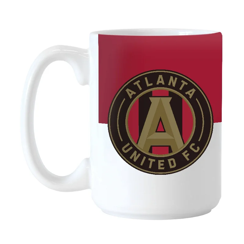 Personalized Team Mug For Tournament Gifts-Atlanta United 15oz Colorblock Sublimated Mug