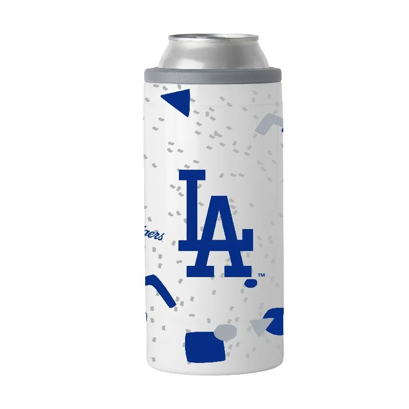 Personalized Team Mug For Special Events & Gifting-Los Angeles Dodgers 12oz Flashback Slim Can Coolie