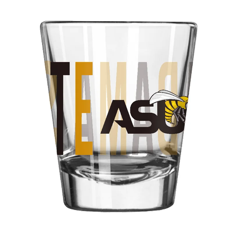 Personalized Team Mug For Team Spirit Week-Alabama State 2oz Overtime Shot Glass