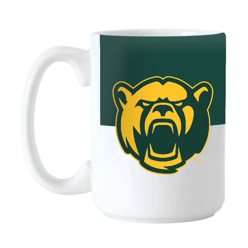 Custom Team Mug For Competitive Teams-Baylor 15oz Colorblock Sublimated Mug