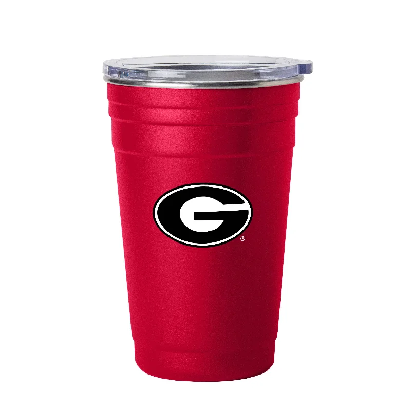 Team Mug For Team Building-Georgia 22oz Flipside Stainless Cup