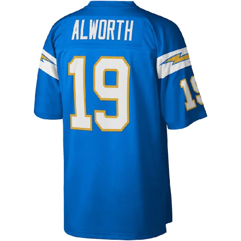 Custom Rugby Jersey For School Sports Events-LA.Chargers #19 Lance Alworth Mitchell & Ness Powder Blue Legacy Replica Jersey Stitched American Football Jerseys