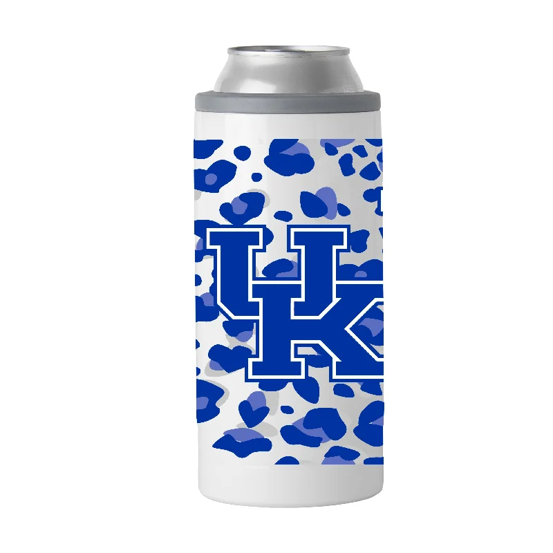 Team Mug For Championship Teams-Kentucky 12oz Leopard Slim Can Coolie