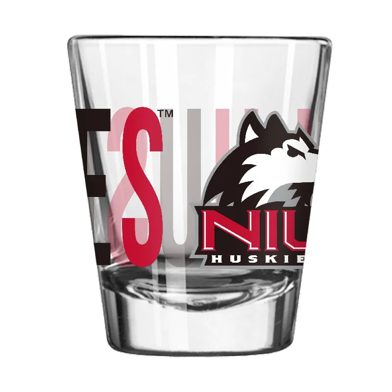 Personalized Team Mug For Coaches-Northern Illinois 2oz Overtime Shot Glass