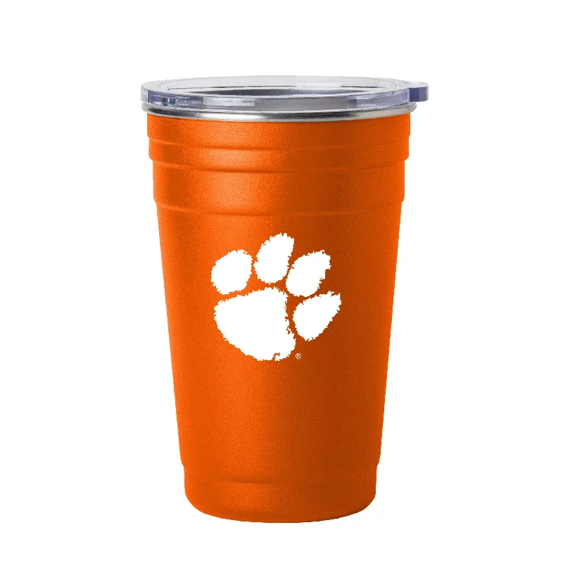 Team Mug For Local Sports Fans-Clemson 22oz Flipside Stainless Cup