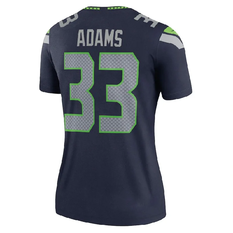 Rugby Jersey With Custom Fabric Options-S.Seahawks #33 Jamal Adams College Navy Legend Jersey Stitched American Football Jerseys