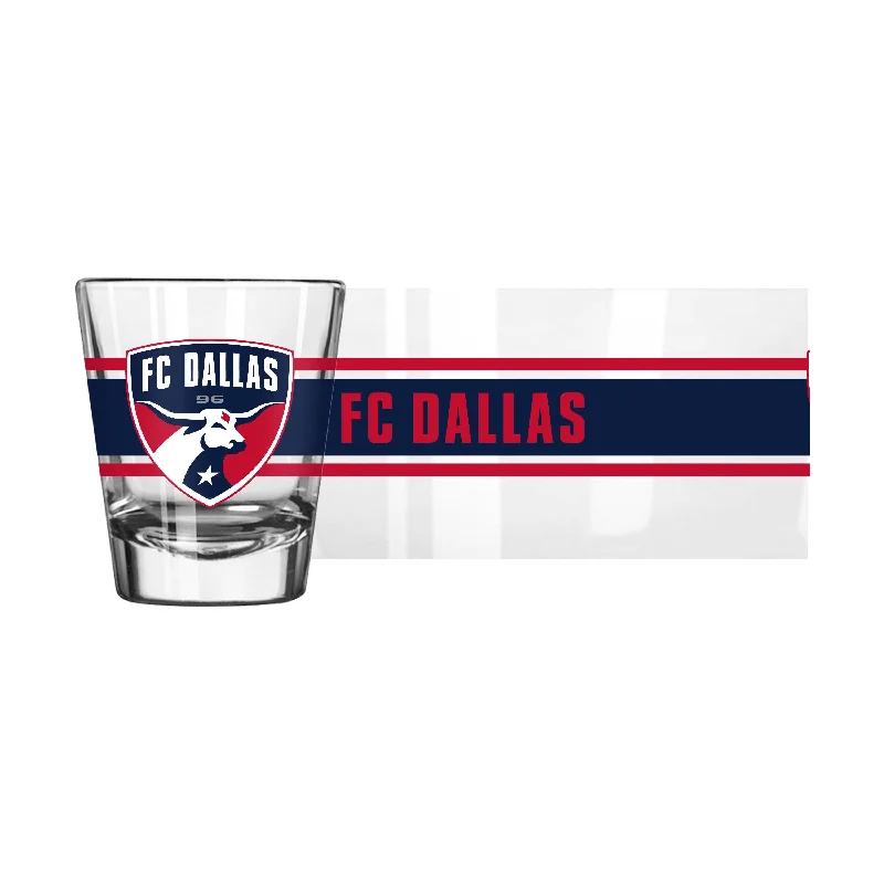 Custom Team Mug For Team Celebrations-FC Dallas 2oz Stripe Shot Glass