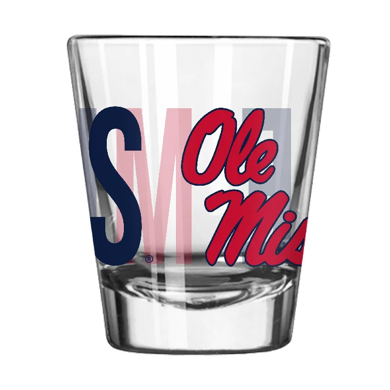 Personalized Team Mug For Team Loyalty-Ole Miss 2oz Overtime Shot Glass