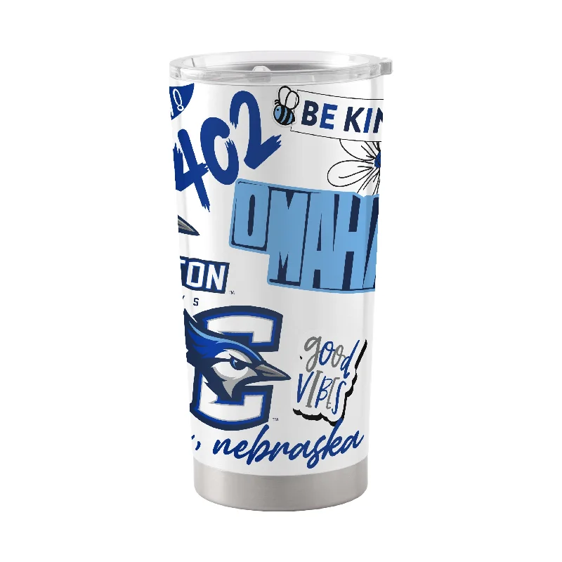 Custom Team Mug For National Teams-Creighton 20oz Native Stainless Tumbler