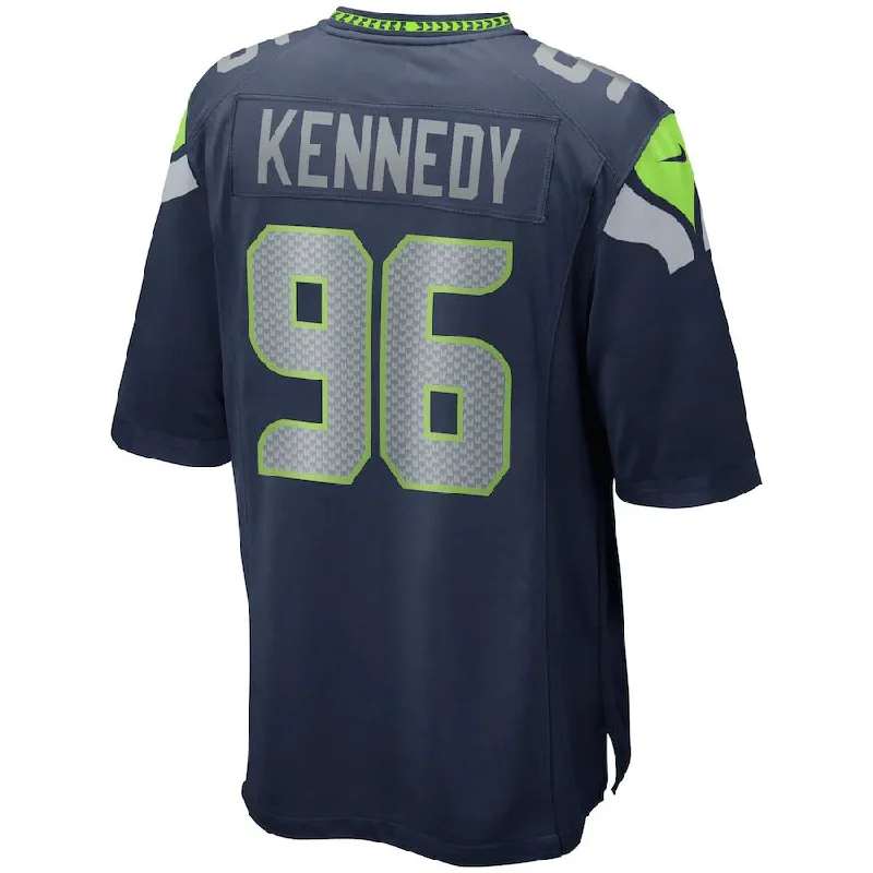 Personalized Rugby Jersey For Gift Giving-S.Seahawks #96 Cortez Kennedy College Navy Game Retired Player Jersey Stitched American Football Jerseys