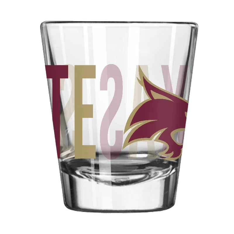 Team Mug For Sports-Texas State 2oz Overtime Shot Glass