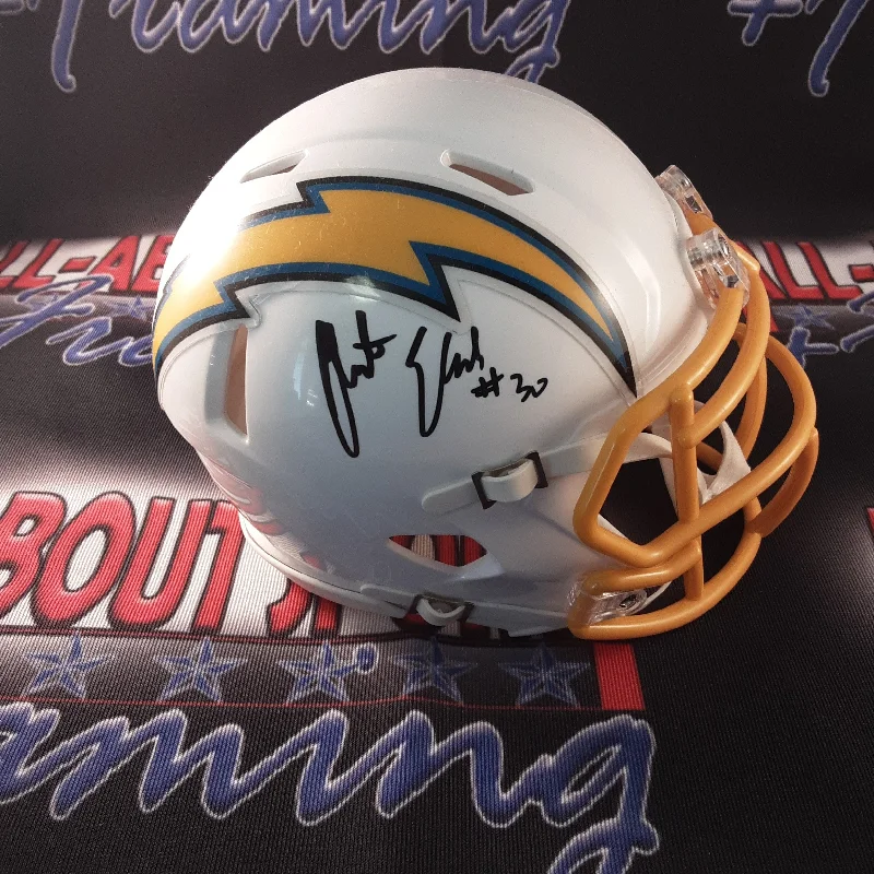 Personalized Rugby Helmet For Holiday Gifts-Austin Ekeler Authentic Signed Autographed Mini Helmet JSA