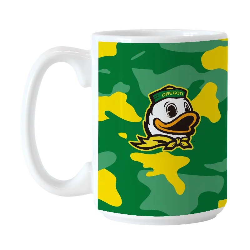 Personalized Team Mug For Sportsperson Awards-Oregon 15oz Camo Sublimated Mug