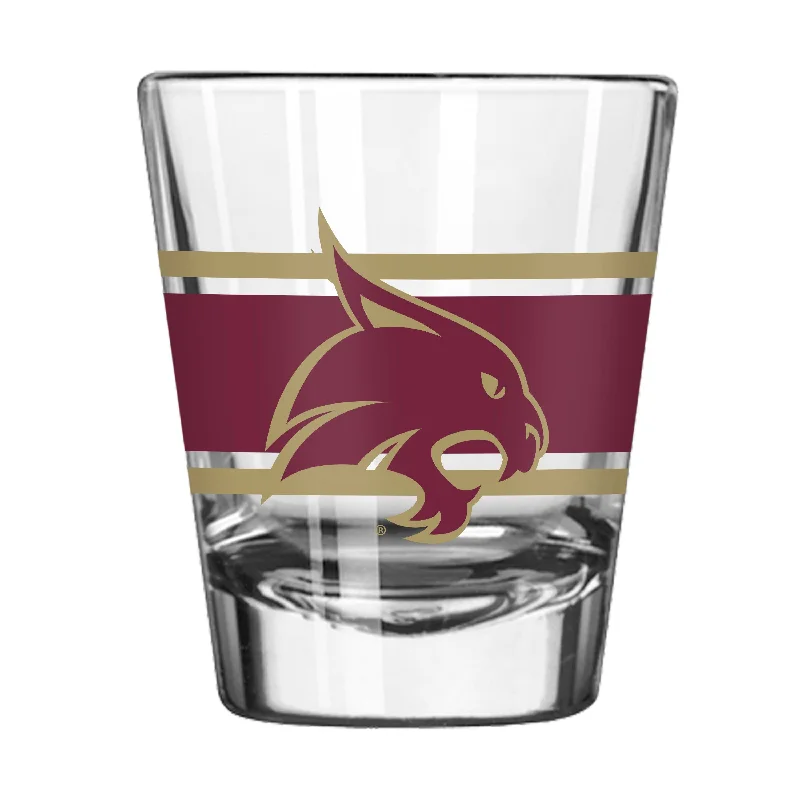 Custom Team Mug With Name-Texas State 2oz Stripe Shot Glass