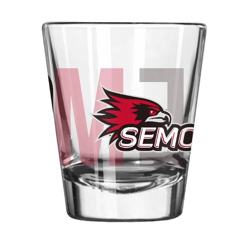 Personalized Team Mug For Sportsperson Awards-Southeast Missouri 2oz Overtime Shot Glass