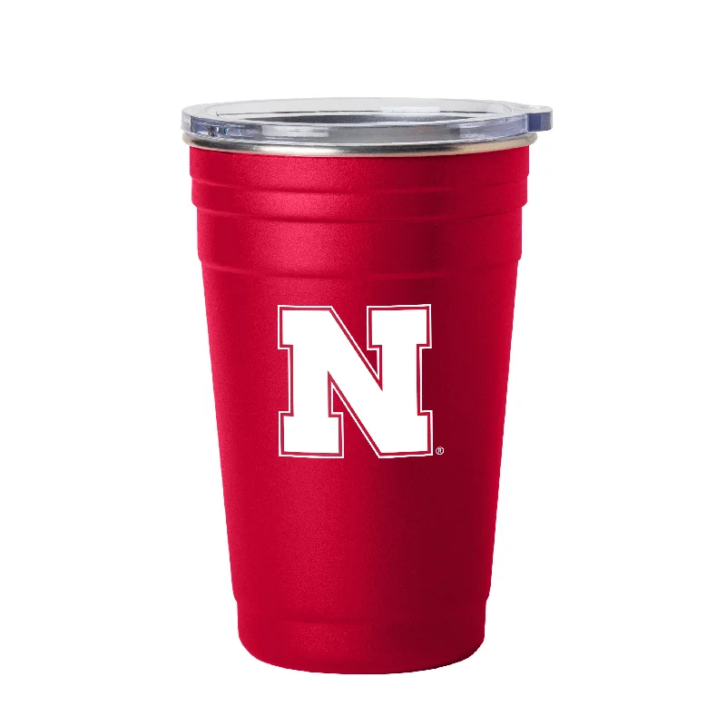 Team Mug For Sports-Nebraska 22oz Flipside Stainless Cup