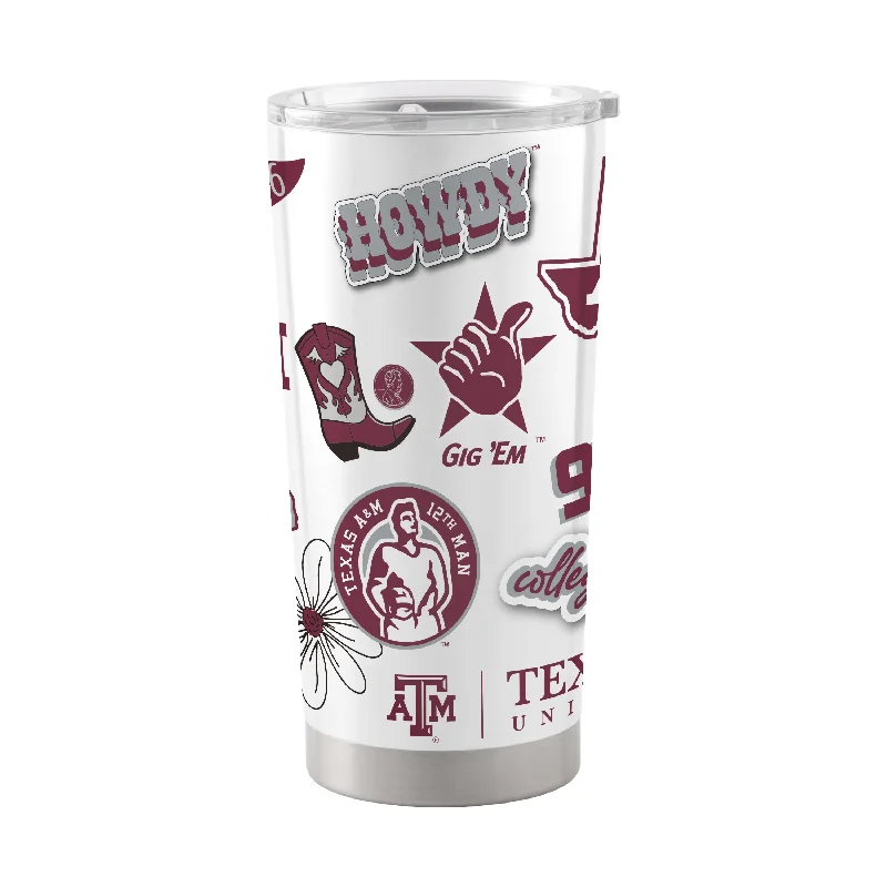 Texas A&M 20oz Native Stainless Tumbler