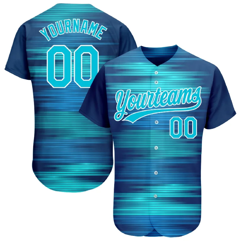 Personalized Baseball Jersey For Fan Appreciation-Custom Royal Lakes Blue-White 3D Pattern Design Authentic Baseball Jersey