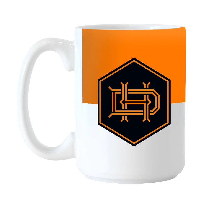 Personalized Team Mug For Player Profiles-Houston Dynamo 15oz Colorblock Sublimated Mug