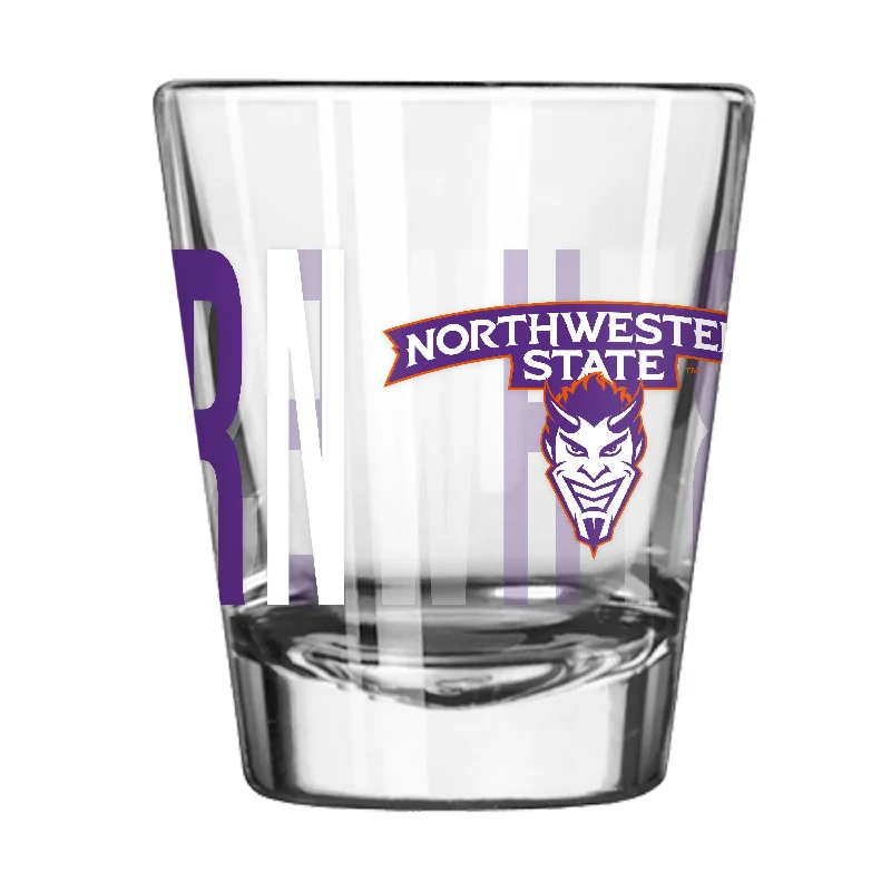 Personalized Team Mug For Sponsor Recognition-Northwestern State 2oz Overtime Shot Glass