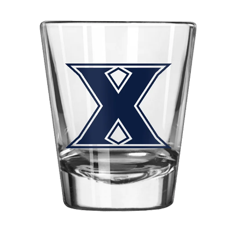 Custom Team Mug For Unique Tournament Gifts-Xavier 2oz Gameday Shot Glass